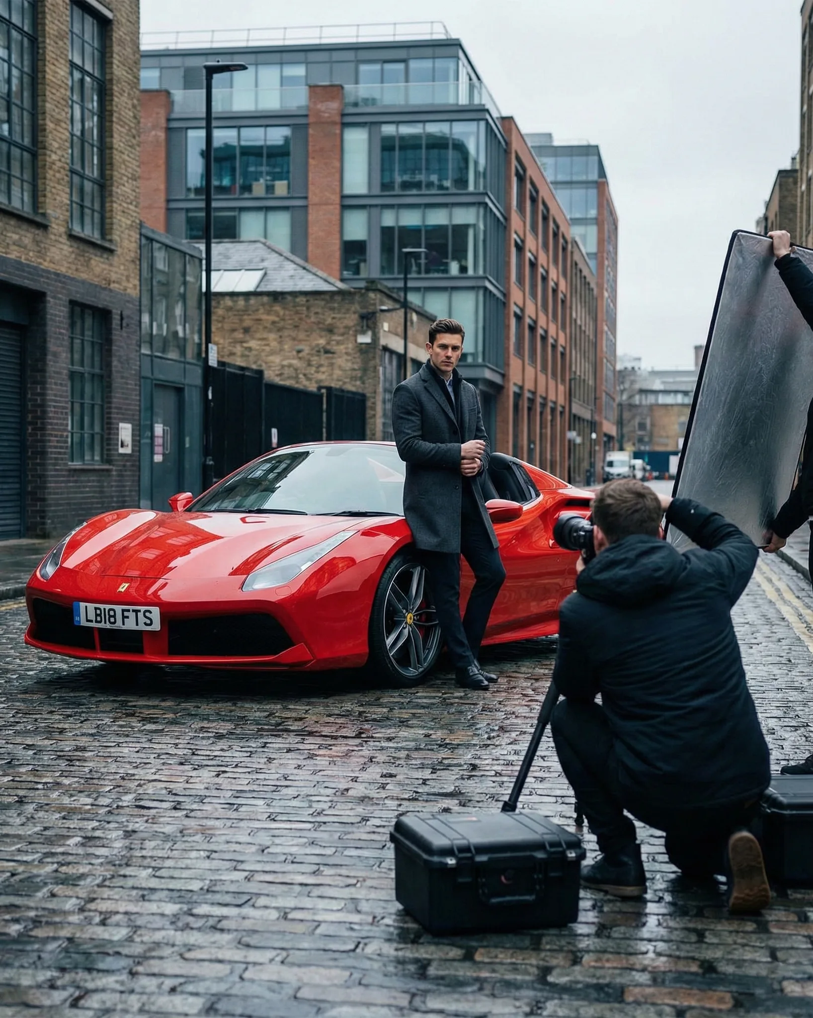 Ferrari Huracan for photoshoot car hire in Bedford