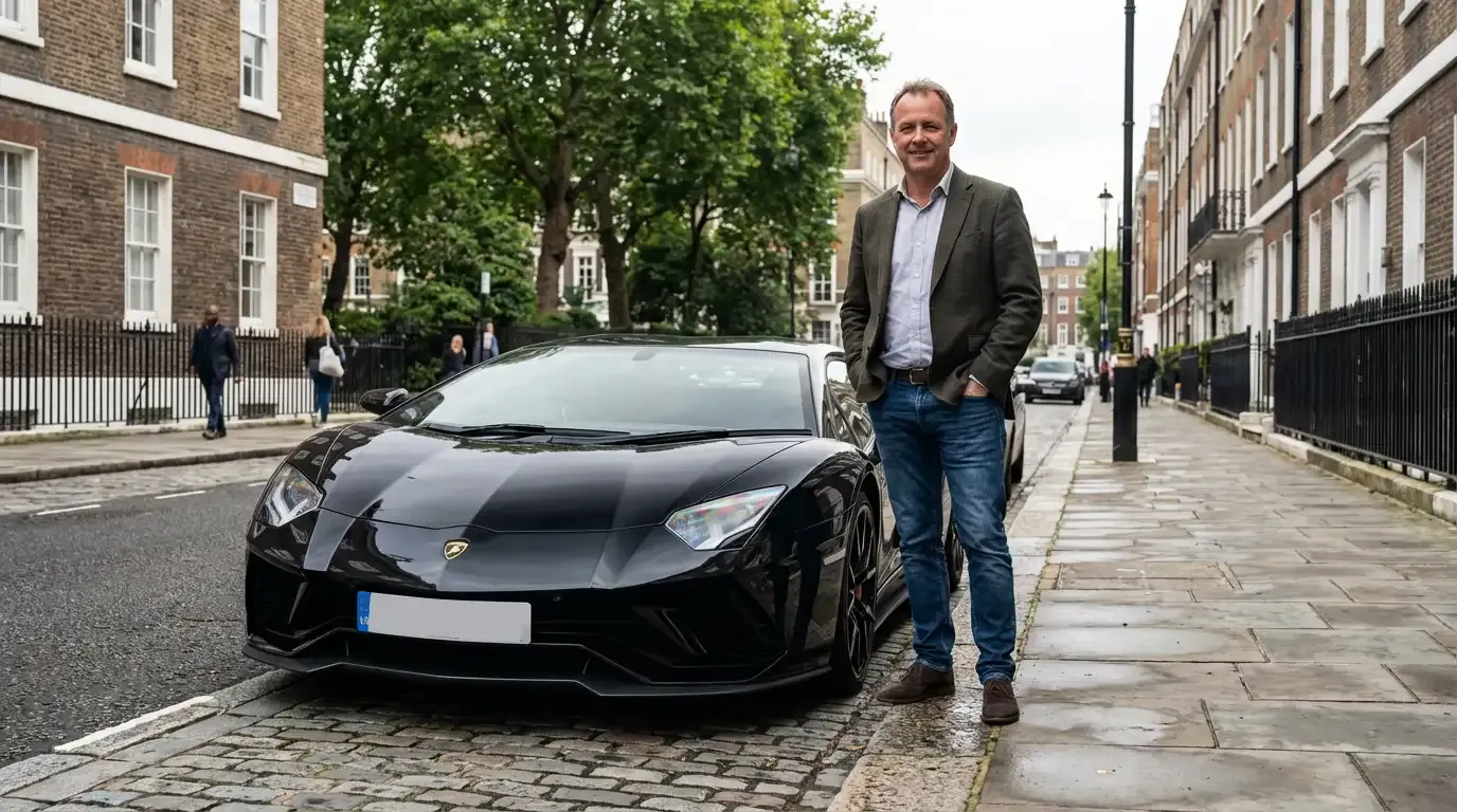 Lamborghini Aventador for film TV car hire in Birkenhead