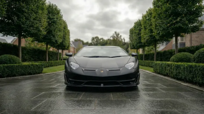 Lamborghini Aventador SVJ for photoshoot car hire in Luton