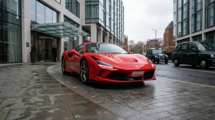 Ferrari 720S for hourly car hire in Manchester