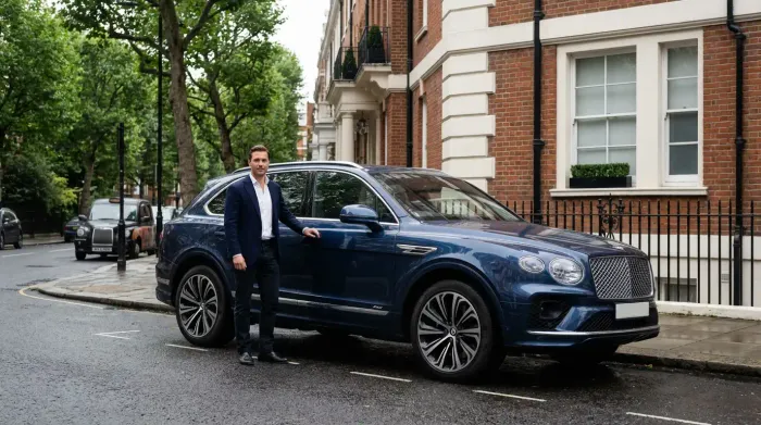 Bentley Bentayga for chauffeur car hire in Plymouth