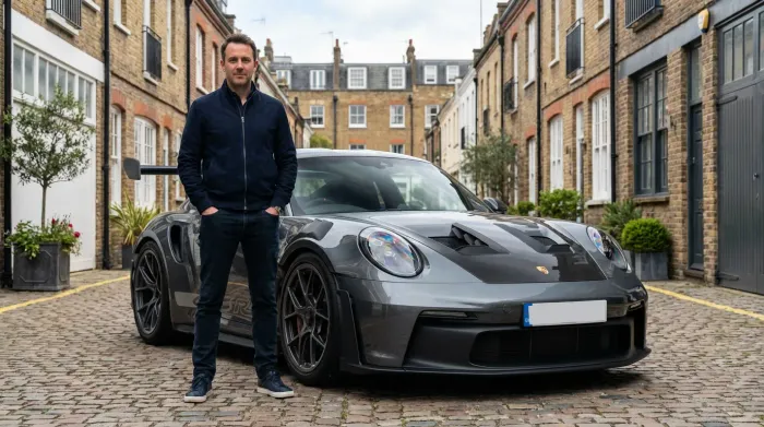 Porsche Gt3rs — step 3, track day car hire in St Davids