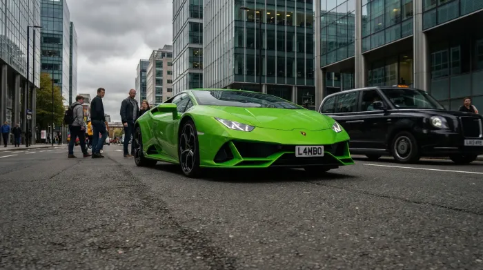 Lamborghini Huracan EVO for hourly car hire in Wells