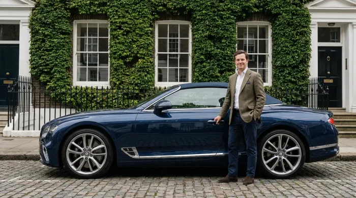 Bentley Continental GTC for wedding car hire in Wells